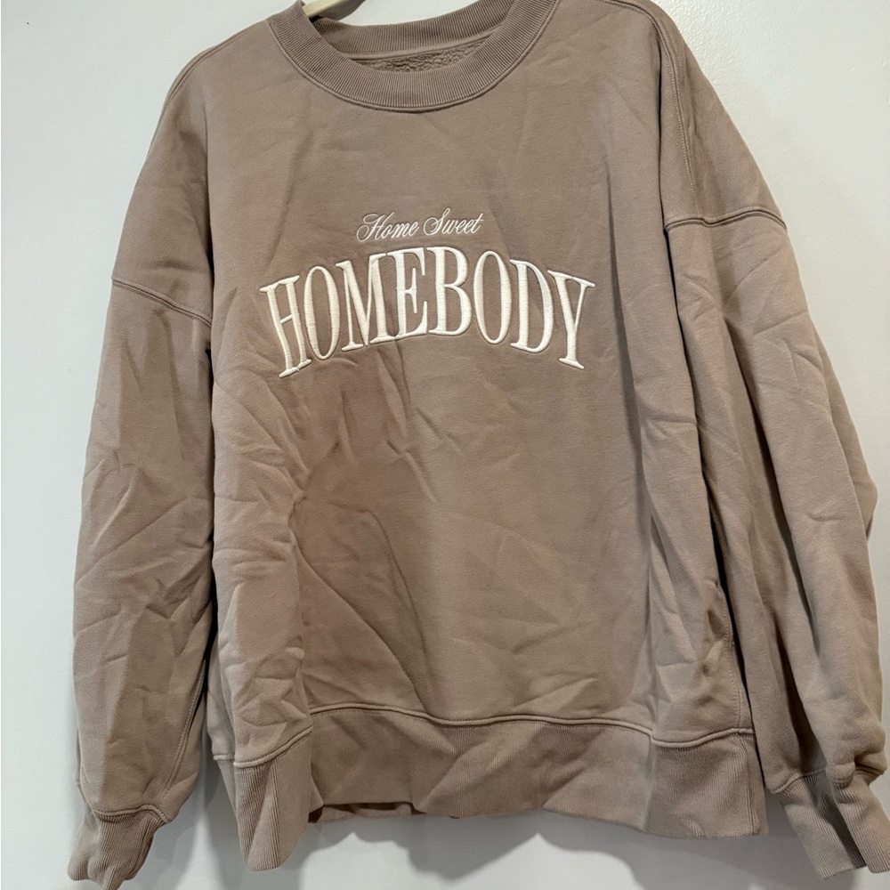 Abercrombie & Fitch Tan Soft Collection crewneck sweatshirt